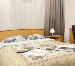 Стандартный двухместный номер с большой двуспальной кроватью King size и собственной ванной комнатой. в Kovensky