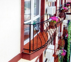 2-3 местный  стандарт с не большим балконом в Прага