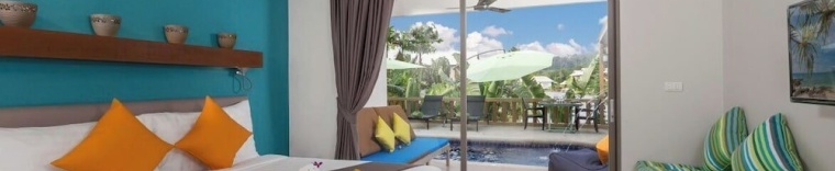 Двухместный номер Deluxe с балконом двуспальная кровать в The LifeCo Phuket Well-Being Detox Center