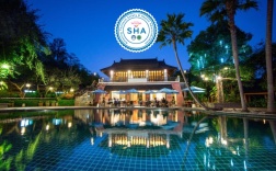 Вилла Deluxe с красивым видом из окна в Sibsan Resort & Spa Maeteang