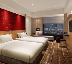 Двухместный номер с видом на город 2 отдельные кровати в Hyatt Centric Kanazawa