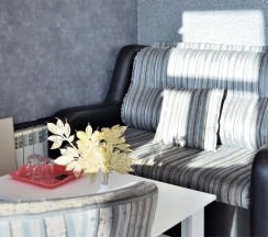 №3. Семейный номер с двуспальной кроватью, диваном и видом на Байкал в Прибой