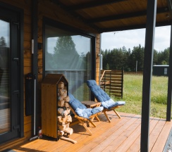 Дом с террасой в Тихая дача