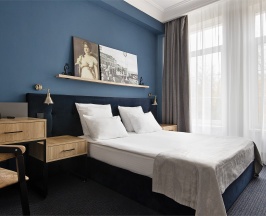 Стандартный номер с видом на город и большой двуспальной кроватью в Королева Луиза