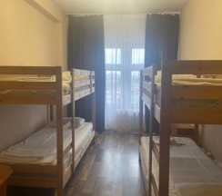 Кровать в 4-местном общем женском номере в Smart Hotel KDO Екатеринбург