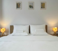 Двухместный стандарт с двуспальной кроватью и удобствами в номере в Митяевский