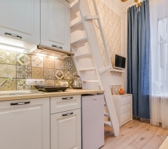 Двухуровневая студия стандарт двухместная в Sokroma Фонтанный дом