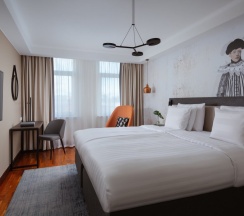 Стандартный двухместный номер с двуспальной кроватью в Vasilievsky hotel