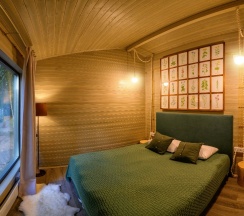 Дом деревянный с панорамным остеклением в ЮРЬЕВСКОЕ ПОДВОРЬЕ country club