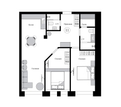 3-комнатные апартаменты улучшенные проспект Ленина 8 в Кольский