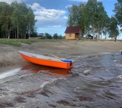 Коттедж с красивым видом из окна в Прозрачный берег