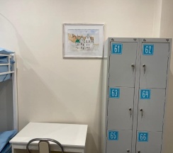 Кровать в 8-местном общем номере в Люкс-сон