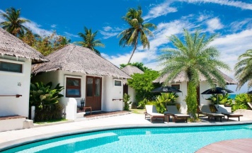 Двухместное бунгало с видом на сад двуспальная кровать в Lazy Days Samui Beach Resort
