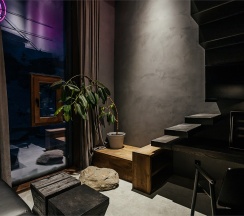 Двухуровневый люкс (вид во двор) в Moon2