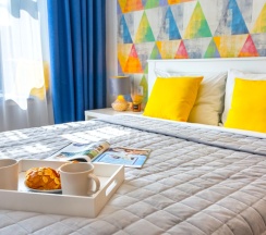 Студия с красивым видом из окна в Апартаменты Welcome Karelia  Riverside в Центре