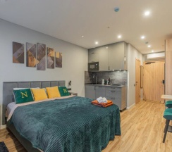 Студия 25 квм на двоих  рядом с метро и вокзалом в SalutApart 2W Энергетиков 2/2