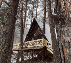 №9 | Большой A-Frame с двумя спальнями (до 6 чел) в Etnica