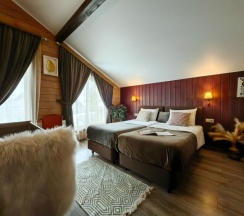 Коттедж《Тиффани делюкс》с сауной и "Банным чаном" (расположен в  Логиново) в Сканди хаус