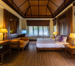 Двухместное бунгало Deluxe двуспальная кровать в Курортный отель The Fair House Beach Resort & Hotel