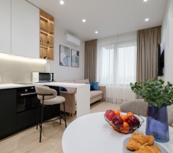 Комфортная студия с видом на набережную в Happy House - Люблинская