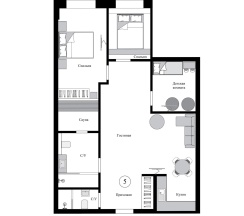 4-комнатные апартаменты люкс проспект Ленина 8 в Кольский