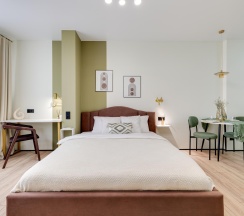 1-комнатные апартаменты студия Грин в Dream Apartmens
