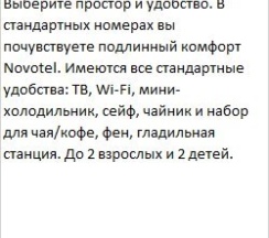 Стандартный номер с двуспальной кроватью в Novotel Москва Аэропорт Шереметьево