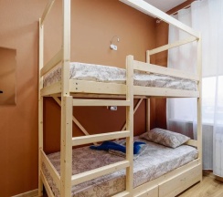 Четырёхместный номер Economy двухъярусная кровать в 1st`hostel