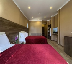 Трёхместный номер Супериор c 1 комнатой с балконом и с красивым видом из окна в Aimara