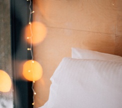 Домик с двумя односпальными кроватями в Сила ветра