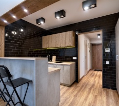 Однокомнатные апартаменты-студия с барной стойкой в APARTVILLE