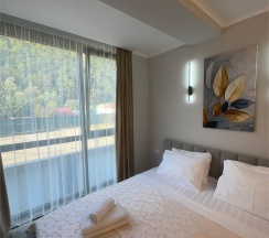 Апартаменты двухкомнатные четырехместные (улучшенные) без балкона в Polikariya