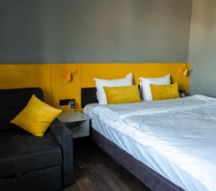 Номер стандарт с 1 двуспальной кроватью в Laska hotel