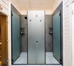 Дом из бруса с камином и баней из осины 4+2 в Snhaus