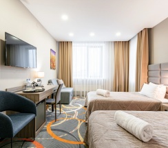 Двухместный номер Комфорт+ (улучшенный) 2 отдельные кровати в Willing Hotel