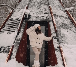 Делюкс с двуспальной кроватью в Pine River Красная Поляна