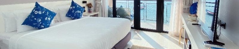 Двухместный номер Standard с видом на море двуспальная кровать в Blue Tao Beach Hotel