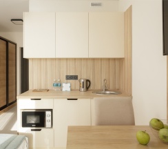 Студия вид на бассейн / Studio Pool View в Lavicon Apart Nebug