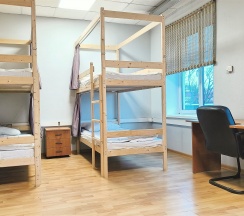 Шестиместная комната с 3 двухярусными кроватями в Невский