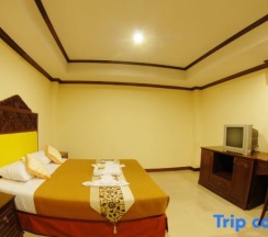 Двухместный люкс с видом на город двуспальная кровать в Golden Villa