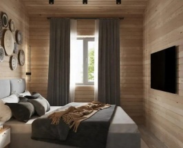 House Baksan с видом на горы в Wood Home