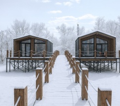 Мини-Барнхаус "Мальдивы" без террасы в Река & Песок