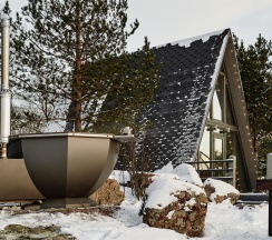 Шале Dream House на первой линии с гриль зоной, большой террасой и банным чаном в Dream House
