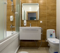 Апартаменты с гостиной и спальней в Sibgat Apartments