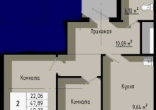 Квартира в Апартаменты на Дудинская 2 Б кв 261