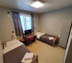 Эконом номер с двумя отдельными кроватями в Юность