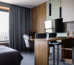 Апартамент 5 - Делюкс  с панорамным видом на Парк Победы (с душем) в Ap-in aparts