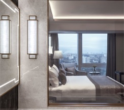 Премиум Делюкс с одной двуспальной кроватью в Soluxe Hotel Moscow