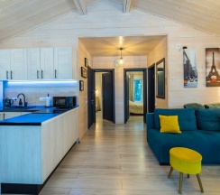 №9 BarnHouse 60m2 с кондиционером и закрытой территорией (оснащение дома см. Подробнее)) в Les holidays