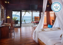 Двухместная вилла Pool с видом на закат 2 отдельные кровати в Kupu Kupu Phangan Beach Villas & Spa by L'Occitane